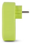 Entac Netzteil 1 Schukosteckdose und 2 USB (insgesamt 2,1 A) Lime