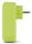 Entac Netzteil 1 Schukosteckdose und 2 USB (insgesamt 2,1 A) Lime
