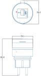 Entac Outdoor WLAN-Steckdose, IP44