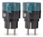 Entac Ferngesteuerte IP44-Steckdose, 2er-Set IP44-Steckdosen mit RC