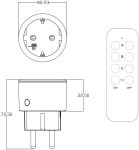Entac Ferngesteuerte Steckdose, 3er-Set Steckdosen mit RC