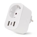 Entac Smart Einzelsteckdosenadapter 1x Typ-F, 2xUSB-A,...