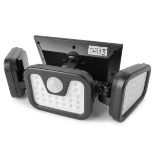Entac Wandlampe outdoor mit PIR & Solarfunktion  3fach