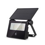 Entac LED-Flutlicht Akku und Solarfunktion 400lm PIR-Sensor