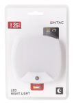 Entac Nachtlicht 0,5 W quadratisch CW weiß