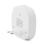 Entac Türklingel AC Plug-in, Nachtlichtfunktion, mit batteriebetriebenem IP44-Sender 1xCR2032 inkl