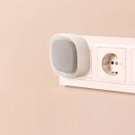 Entac Türklingel AC Plug-in, Nachtlichtfunktion, mit batteriebetriebenem IP44-Sender 1xCR2032 inkl