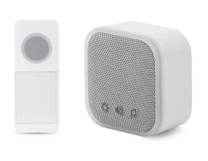 Entac Türklingel batteriebetrieben 3xAA exkl., mit batteriebetriebenem IP44-Sender 1xCR2032 inkl