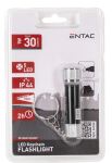 Entac Taschenlampe 5LED Schlüsselanhänger Schwarz