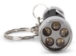 Entac Taschenlampe 5LED Schlüsselanhänger Schwarz