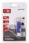 Entac Taschenlampe 5LED Schlüsselanhänger Blau