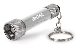 Entac Taschenlampe 5LED Schlüsselanhänger Silber