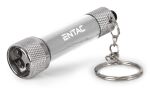 Entac Taschenlampe 5LED Schlüsselanhänger Silber