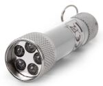 Entac Taschenlampe 5LED Schlüsselanhänger Silber