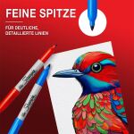 Sharpie Marker Fein Rundspitze Hellblau 12 Stück