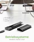 ICY BOX M.2 NVMe SSD Gehäuse, werkzeutloser Einbau, Host USB 3.2 Gen 2 Type-C+A, 10 Gbps, Aluminium