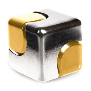 Bopster - Fidget Spinner Cube - Silver & Gold