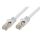 Shiverpeaks RJ45 Patchkabel flach, CAT7 Roh, slim, 10m weiß