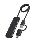 ICY BOX IB-HUB1424-C3, 4-Port USB Type-A Hub,...