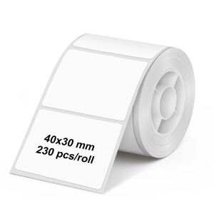 Olympia 6322 Druckeretikett Transparent Selbstklebendes Druckeretikett