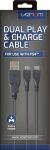 Venom VS2794 USB Kabel USB 2.0 USB A 2 x Micro-USB B Schwarz