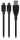 Venom VS2794 USB Kabel USB 2.0 USB A 2 x Micro-USB B Schwarz