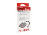 Equip USB-C 4-in-1 Dual-HDMI-Adapter, USB 3.0, 100W USB PD