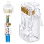 Equip Cat.6A RJ45 Durchgangsstecker, 100 Stück/Set