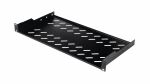 Equip Fester Fachboden 19, 1HE, 400mm, Schwarz