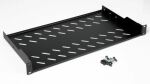 Equip Fester Fachboden 19, 1HE, 400mm, Schwarz