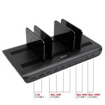 Lindy 73447 Ladestationsorganiser Freistehend Kunststoff Heidelbeere