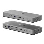 ALOGIC TB4DU4 laptop-dockingstation & portreplikator Kabelgebunden Thunderbolt Grau, Schwarz