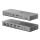 ALOGIC TB4DU4 laptop-dockingstation & portreplikator Kabelgebunden Thunderbolt Grau, Schwarz