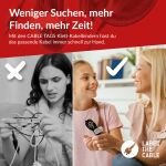 LTC Klettkabelbinderlabel Set wiederverwendbar, schwarz,30er