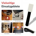 LTC Klettkabelbinderlabel Set wiederverwendbar, schwarz,30er
