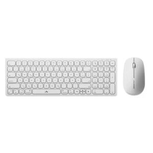 ALOGIC ASKBT2MCWH-DE Tastatur Maus enthalten Heimbüro Bluetooth QWERTY Deutsch Weiß