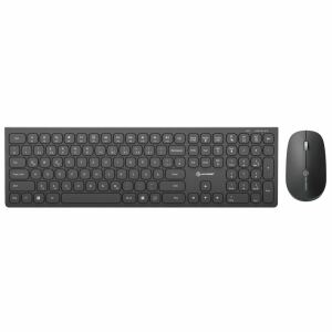 ALOGIC ASKBT3WC-DE Tastatur Maus enthalten Heimbüro RF Wireless + Bluetooth QWERTZ Deutsch Schwarz