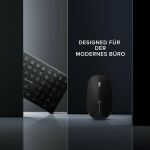 ALOGIC ASKBT3WC-DE Tastatur Maus enthalten Heimbüro RF Wireless + Bluetooth QWERTZ Deutsch Schwarz