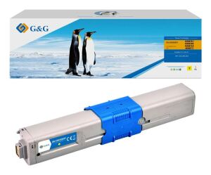 G&G Kompatibel mit OKI 46508709/ 46508713 XL-Toner Gelb