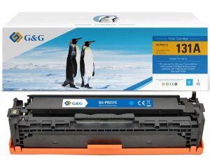 G&G Kompatibel mit HP 125A / 128A / 131A / CB541A / CE321A / CF211A / Canon 716C/ 731C Cyan - Marke: