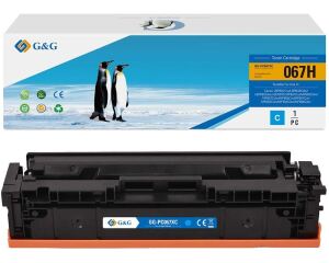 G&G Kopmpatibel mit Canon 067H/ 5105C002 XL-Toner (2.350 Seiten) Cyan