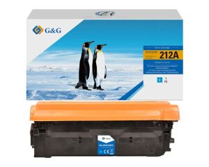 G&G Kompatibel mit HP 212A Toner W2121A cyan (5.500 Seiten) Marke:
