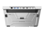 Conceptronic DONN35S Laptopständer mit 7-in-1 USB-C MST Dockingstation, Dual HDMI 4K 60 Hz, 100 W USB-C PD, USB-C 5 Gbit/s, 2 × USB-A 5 Gbit/s, Gigabit Ethernet