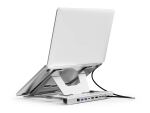Conceptronic DONN35S Laptopständer mit 7-in-1 USB-C MST Dockingstation, Dual HDMI 4K 60 Hz, 100 W USB-C PD, USB-C 5 Gbit/s, 2 × USB-A 5 Gbit/s, Gigabit Ethernet