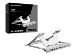 Conceptronic DONN35S Laptopständer mit 7-in-1 USB-C MST Dockingstation, Dual HDMI 4K 60 Hz, 100 W USB-C PD, USB-C 5 Gbit/s, 2 × USB-A 5 Gbit/s, Gigabit Ethernet