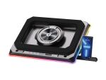 Conceptronic THYIA03B Turbofan Gaming Laptop-Kühlpad mit USB-Hub, RGB, versiegeltem Schaumdesign und Smartphone-Halter