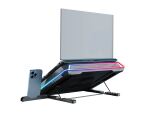 Conceptronic THYIA04B Gaming Laptop-Kühlpad mit RGB, versiegeltem Schaumdesign und Smartphone-Halter