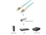 Equip FO Patchkabel, LC/LC 50/125 µm OM3, 7,5 m, Duplex, Multimode, Farbe: Aqua, LSZH