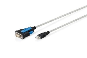 Digitus USB 2.0 auf RS232 Adapterkabel, 1,8 m, integrierter FTDI-Chipsatz