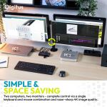 Digitus USB-C 3.0 Dual HDMI KVM Switch, 2-Port, 4K60Hz, Core Line